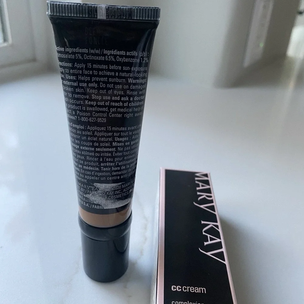 Mary Kay CC Cream Sunscreen Broad Spectrum SPF 15  072825 Deep 1 fl oz 6/24‎ Exp
